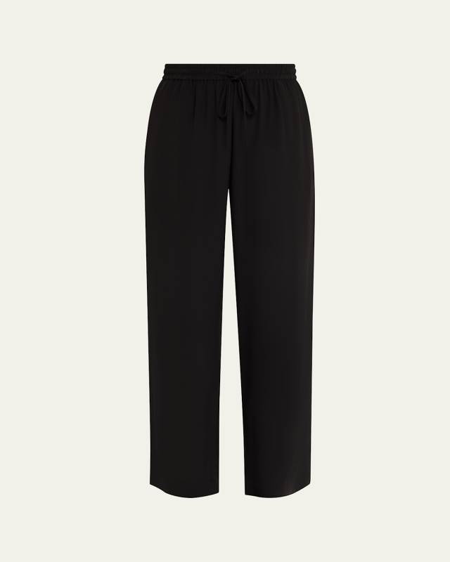Silk Drawstring Trousers